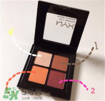 NYX铆钉盘日常妆容教程 NYX color riot眼影盘教程